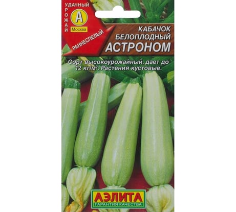 Белоплодный кабачок АЭЛИТА Астроном Ор. А, 1г 00-00569338