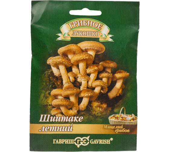 Семена ГАВРИШ Шиитаке Летний на древесной палочке, большой пакет 12 шт 10007217 1