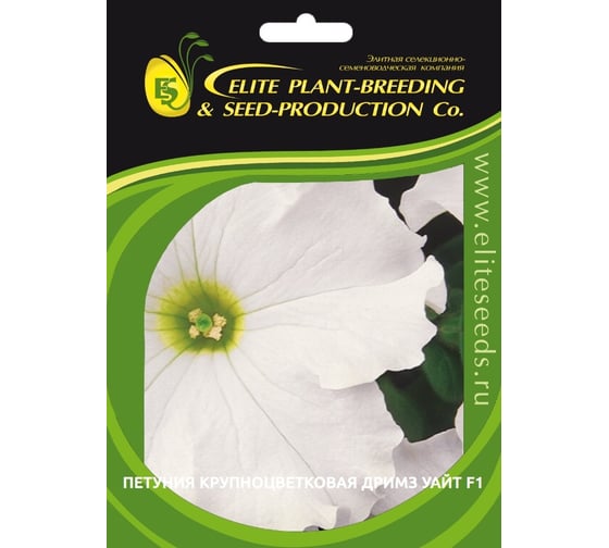 Петуния крупноцвет дримз уайт f1 70 шт эс мини ELITE PLANT-BREEDING & SEED PRODUCTION Co. 1999943407 1