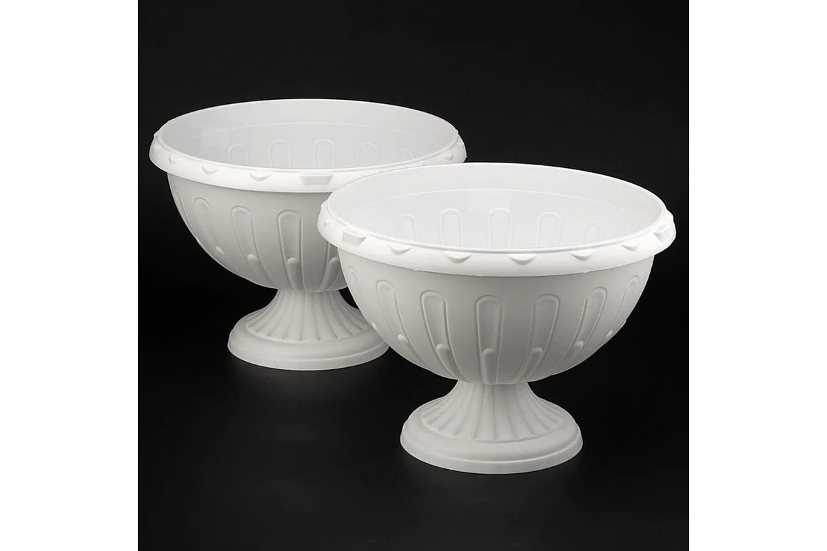 Вазон ЗПИ Альтернатива Джулия 8л белый М1389 - выгодная цена, отзывы ...