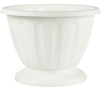 Вазон ЗПИ Альтернатива Пальмира 10л белый М1398