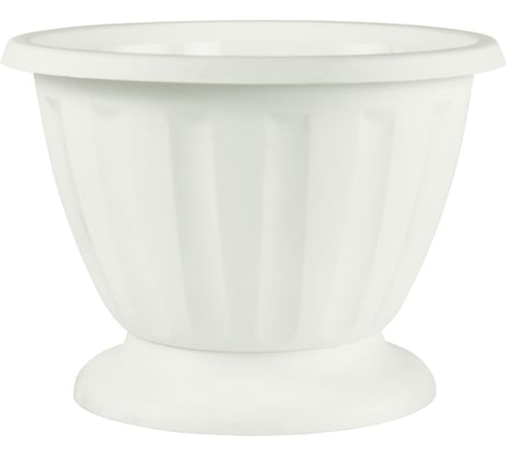 Вазон ЗПИ Альтернатива Пальмира 10л белый М1398