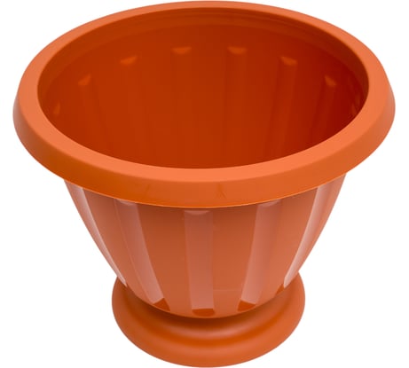 Вазон ЗПИ Альтернатива Пальмира 10л коричневый М1563