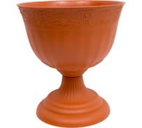 Вазон ЗПИ Альтернатива Венеция 10л диаметр 330мм коричневый М3131