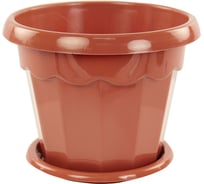 Цветочный горшок ЗПИ Альтернатива Гармония 1,5л коричневый М1574