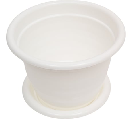 Цветочный горшок ЗПИ Альтернатива Виола 5л белый М1343