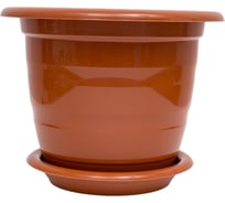 Цветочный горшок ЗПИ Альтернатива Виола 1л коричневый М1331