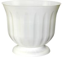 Горшок-кашпо ЗПИ «Альтернатива» Фламинго 15 л, белый М1491