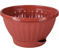 Горшок-кашпо ЗПИ «Альтернатива» Мирабель 2,5 л, коричневый М5923