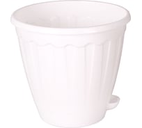 Цветочный горшок ЗПИ «Альтернатива» Рондо 1.5 л, белый М6092