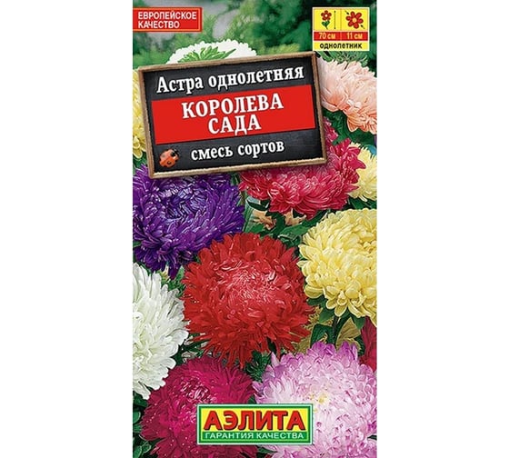 Астра АЭЛИТА Королева сада, смесь окрасок Одн, 0,2г 00-00582708 1