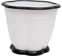 Цветочный горшок ЗПИ Альтернатива Восторг 1.5 л, белый М1234