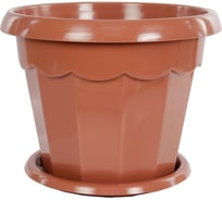 Цветочный горшок ЗПИ Альтернатива Гармония 4 л, коричневый М1576