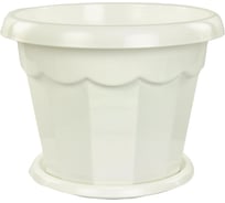 Цветочный горшок ЗПИ Альтернатива Гармония 2.5 л, белый М1410