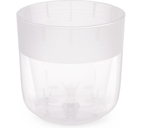 Цветочный горшок ЗПИ Альтернатива Линель 6 л, двойной, прозрачный М8772