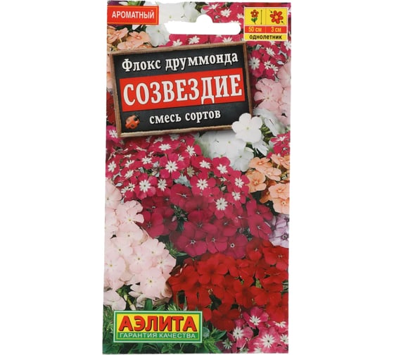 Флокс АЭЛИТА друммонда Созвездие, смесь окрасок Одн, 0,3г 00-00571267 1