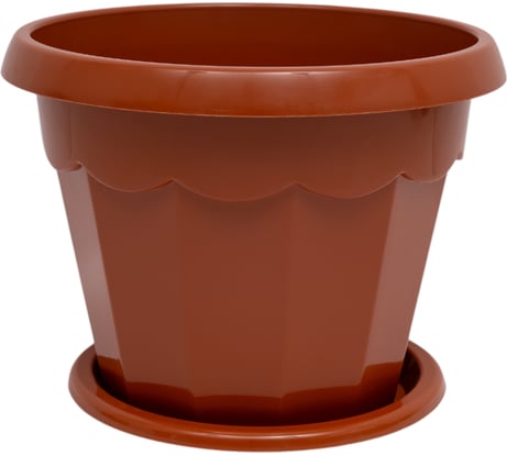 Цветочный горшок ЗПИ Альтернатива Гармония 2,5 л, коричневый М1575