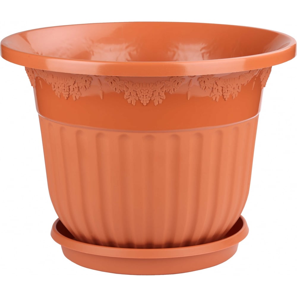 Цветочный горшок ЗПИ Альтернатива Лозанна 25 л, коричневый М7422 ...