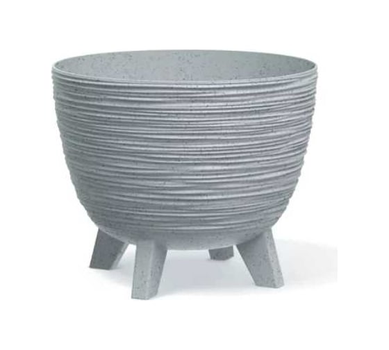 Кашпо на ножках Prosperplast DFUR300-443U Furu d 29 см, h 24 см, 9.5 л, светло-серый 070148 1