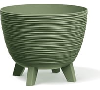 Кашпо на ножках Prosperplast DFUR300-5615C Furu d 29 см, h 24 см, 9.5 л, зеленый 070149