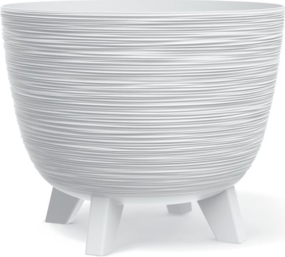 Кашпо на ножках Prosperplast DFUR300-S449 Furu d 29 см, h 24 см, 9.5 л, белый 070151 1