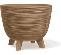 Кашпо на ножках Prosperplast DFUR300W-4665W Furu ECO d 29 см, h 24 см, 9.5 л, коричневый 070152