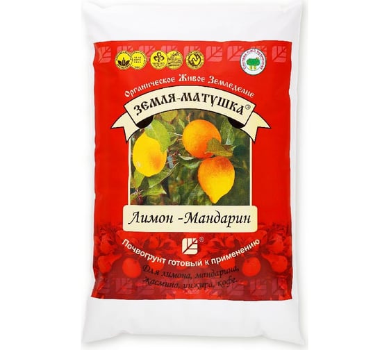 Грунт БашИнком Земля-Матушка- Лимон-Мандарин 3 л 4607026422029 1
