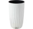 Кашпо LAMELA Sp.z o. MIRA recycled 985, высокая, с вкладышем, d30см, h515мм, белый 069555 1