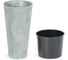 Кашпо Prosperplast Tubus Slim Beton d20см, h38см, бетон, с вкладышем DTUS200E 422U 059323 1