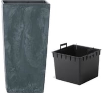 Кашпо Prosperplast Urbi Square Effect квадрат, d26.5х26.5см, высота 50см, anthracite, с вклад DURS265E-S433 058862 30094658