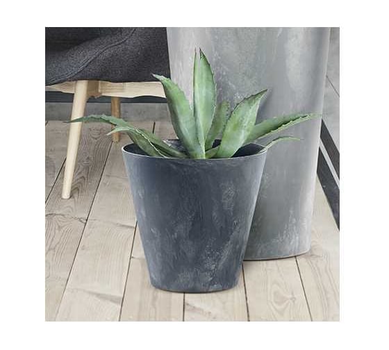 Кашпо Prosperplast Tubus Effect d40, h37см, антрацит DTUB400E-S433 058980 1