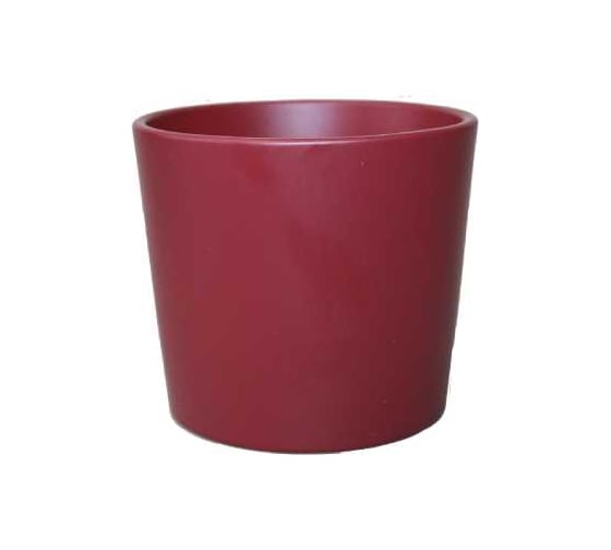 Кашпо Scheurich 870 керамическое, d7, бордо 066118 1