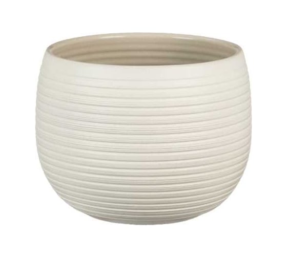 Кашпо Scheurich 744 керамика, Cream Stone, d16 см, кремовый 068884