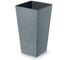 Высокое кашпо Prosperplast FURU SQUARE 395х395мм, h755мм, beton, с вкладышем DFSH400-422U 067614 1