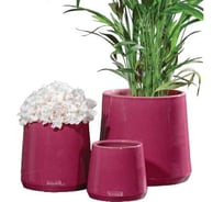 Кашпо SCHEURICH Kübel Portimão, керамика, d18, h17 см, фуксия 069292