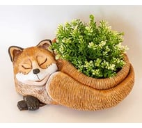 Кашпо КЕРАМИКА ЗОЛОТОЕ Лиса необычное, 12х32х24 см, 3 л 060167