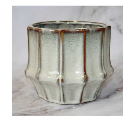 Кашпо SCHEURICH Kübel Tortini d13.5, h11см, мокка 069236 1