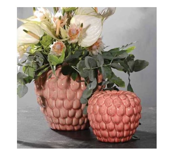 Кашпо SCHEURICH Kübel Fragola d12, h10 см, розовый SCHEURICH 068020 1