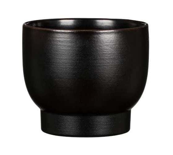 Кашпо SCHEURICH Ebony 931, керамика, d13 см, черный 068940 1