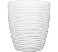 Кашпо SCHEURICH Alaska Weiss 669 керамика, D14 см, белый 068949