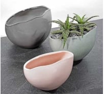 Кашпо SCHEURICH Pflanz-Jardiniere Mariposa teal керамика, d18 см, бирюзовый 063317