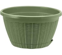 Подвесное кашпо bmc КШ-9131 Оливковое без подвеса d26см h15см 4,5л 063165