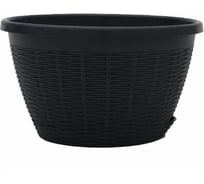 Подвесное кашпо bmc КШ-6448 Антрацитовое без подвеса d26см h15см 4,5л 060097