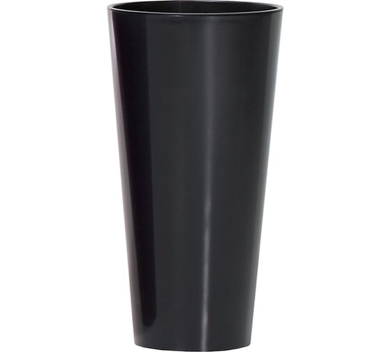Кашпо для цветов Prosperplast TUBUS SLIM SHINE антрацит 2 предмета 35 и 64л DTUS400S-433