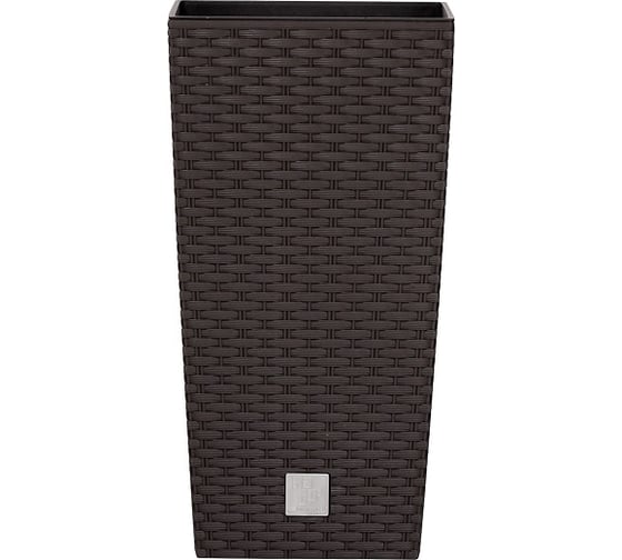 Кашпо для цветов Prosperplast RATO SQUARE венге 2 предмета 37 и 91.5л DRTS400-440U