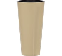 Кашпо для цветов Prosperplast TUBUS SLIM SHINE кофе 2 предмета 35 и 64л DTUS400S-7502
