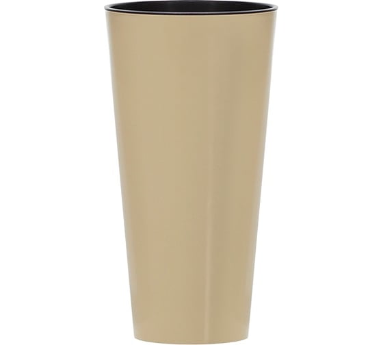 Кашпо для цветов Prosperplast TUBUS SLIM SHINE кофе 2 предмета 35 и 64л DTUS400S-7502
