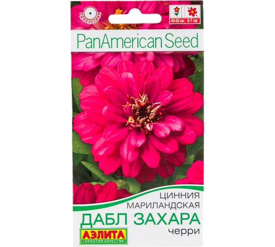 Семена АЭЛИТА Цинния Дабл Захара черри 00-00593959