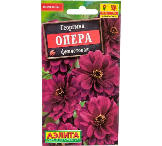 Семена АЭЛИТА Георгина Опера фиолетовая, однолетние, 7шт 00-00595043 1