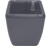 Горшок с автополивом INGREEN munchen 5л с внутренней вставкой 2,2л, квадратный, вулканический серый IG622411026 231983